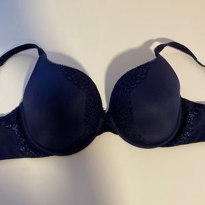 Midnight Blue Body by Victoria Perfect Shape Bra with lace detail